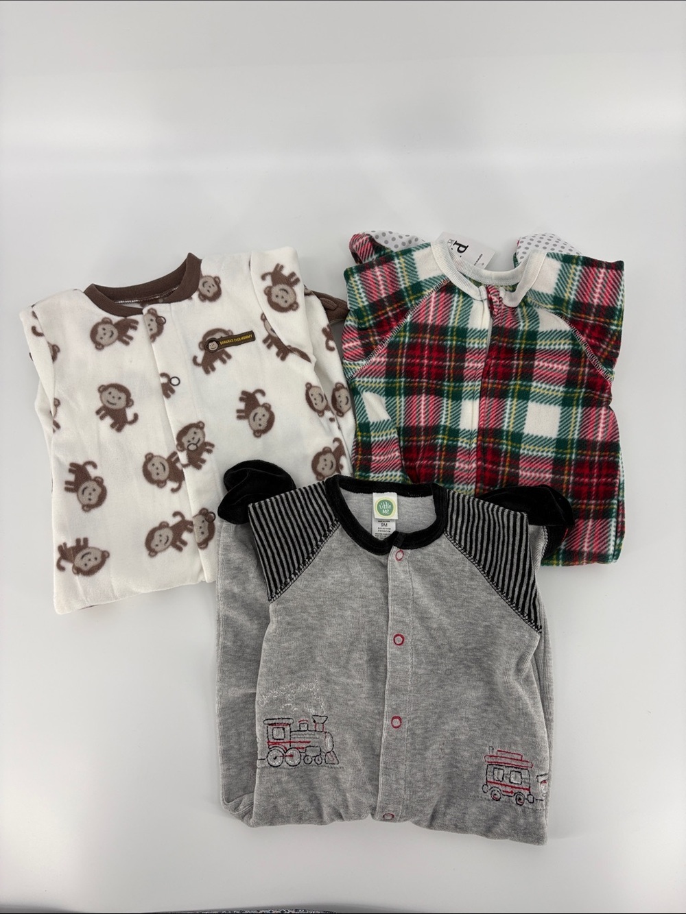 New Bundle of 3 Boys 6-9 Months Pajamas